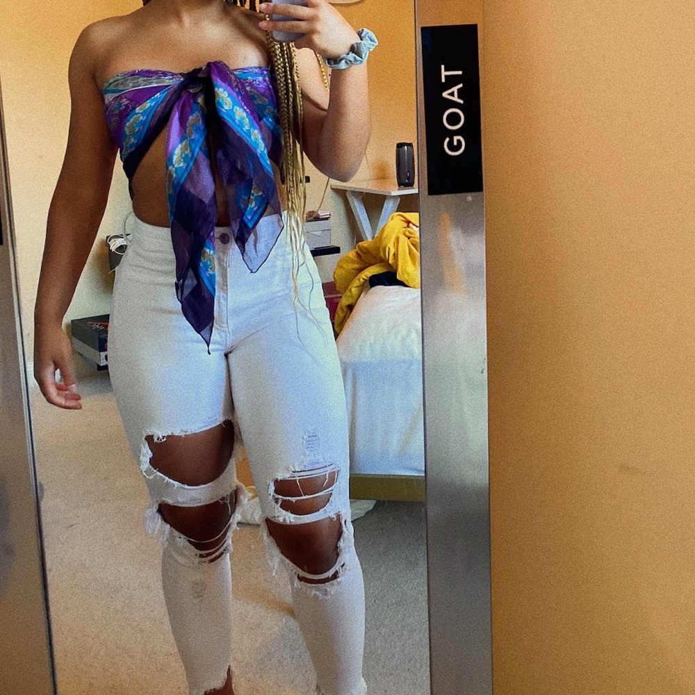 White american eagle jeans